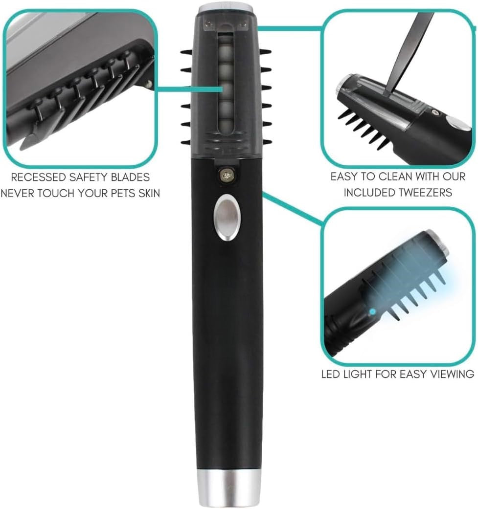 Pieptan electric de animale, Zola®, pentru descurcarea parului, cu buton, 21x5.5x2.5 cm, negru Pieptan electric de animale, Zola®, pentru descurcarea parului, cu buton, 21x5.5x2.5 cm, negru